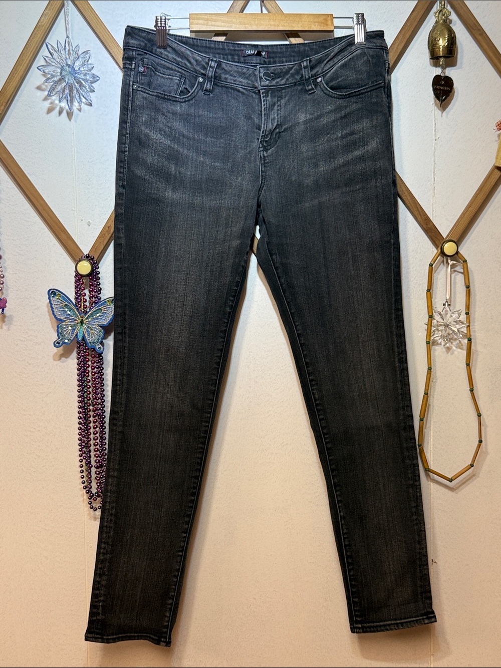 Dear John Washed Black Skinny Jeans